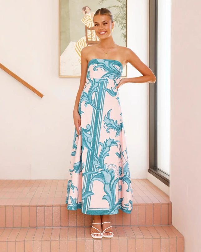 New Women's Clothing Dress Printed Slim Fit
