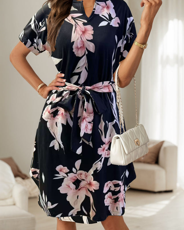 V-neck Elegant Fashion Women's Clothing Dress