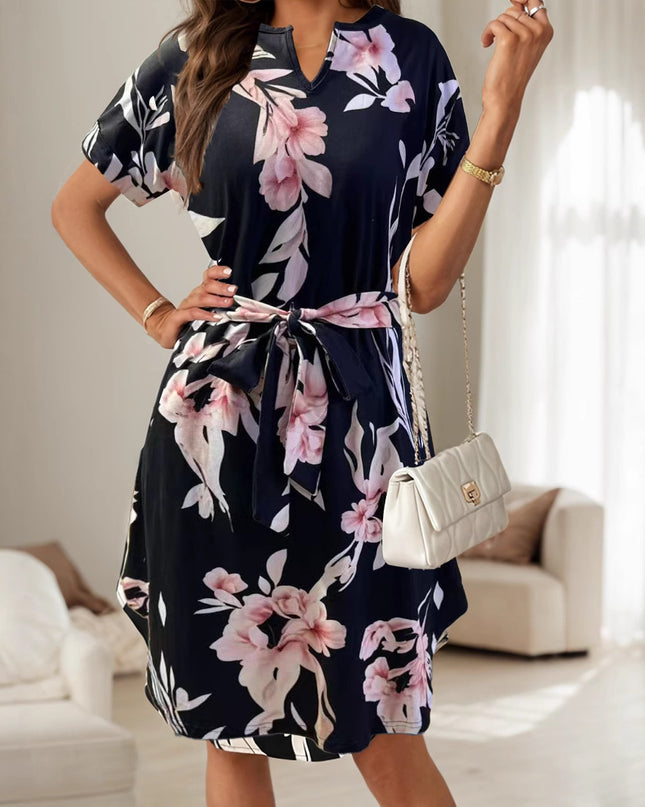 V-neck Elegant Fashion Women's Clothing Dress