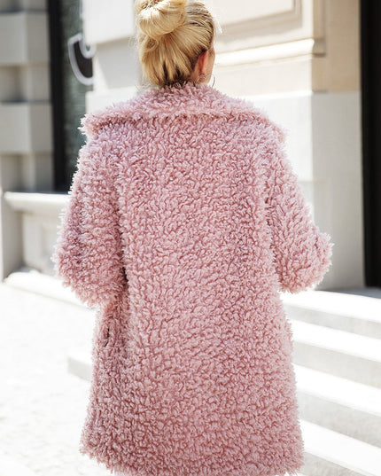 Faux Fur Long Casual Coat